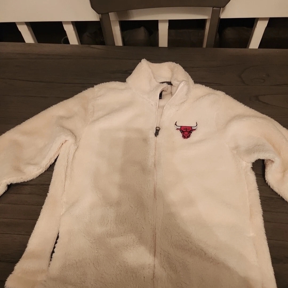 NBA Juniors Cream Fleece Jacket